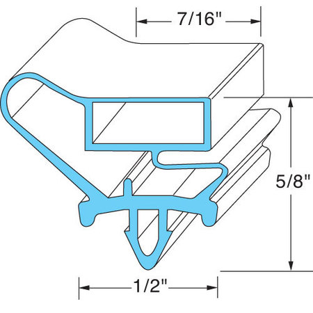 BEVERAGE-AIR Door Gasket 21 1/2" X 31 1/2" 712-013C-07